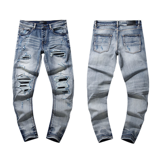 Amiri ripped denim